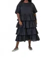 Bitte Kai Rand Vellum Voile Dress - Plus Size In Black In Black