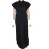 Bitte Kai Rand Women's Asymmetric Button Short Sleeve Dress In Black In Black