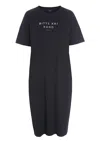 Bitte Kai Rand Women's Shirt Dress In Blk W Silver Lettering In Black