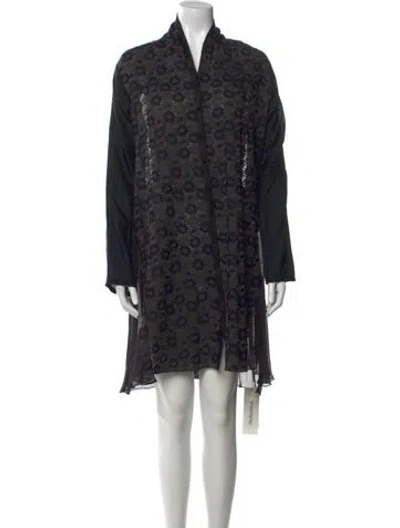 Pre-owned Biya Silk Mini Dress In Black