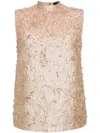 Biyan Floral Vest In Neutrals