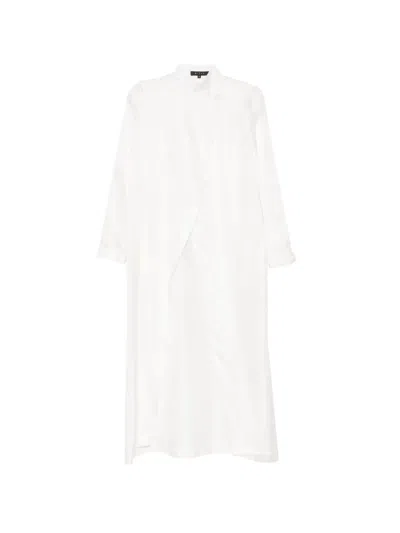 Biyan Crepe Silk Shirt In White