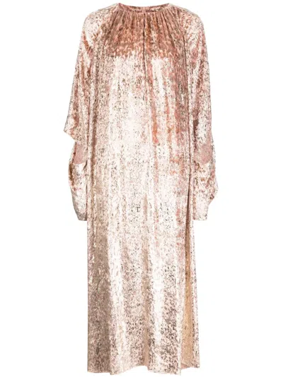 Biyan Cut-out Detailing Round-neck Dress In Pink