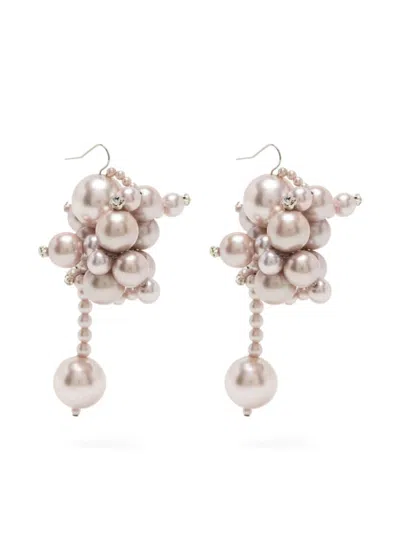 Biyan Embellished Earrings In Pink