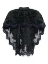 Biyan Embroidered Cutwork Cape