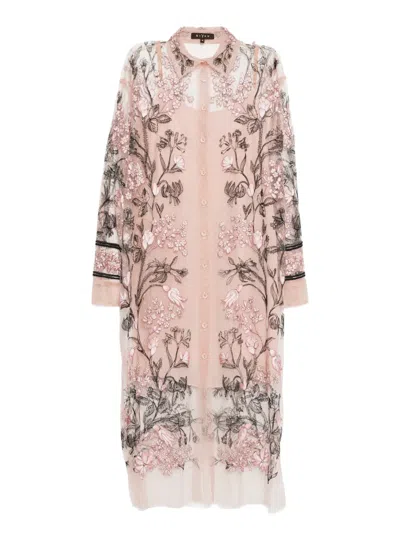 Biyan Floral Embroidered Dress In Multi