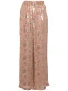 Biyan Floral Palazzo Pants In Pink