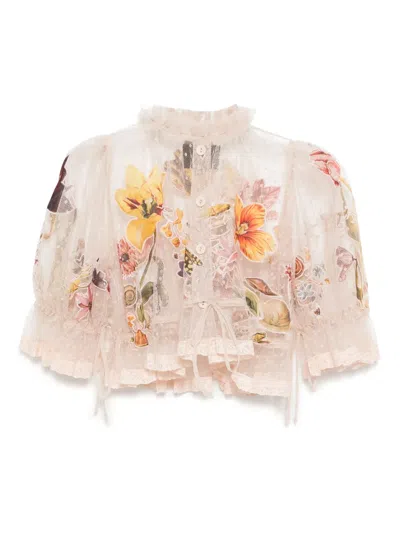 Biyan Gathered Tulle Blouse