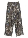 Biyan Graphic-print Trousers In Brown