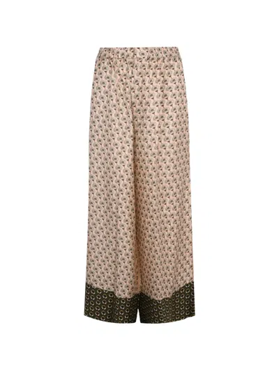 Biyan Paislee Printed Wide-leg Trousers In Neutral