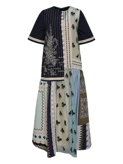Biyan Patchwork-panelled Dress In Multi