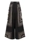 Biyan Patterned Palazzo Pants In Black