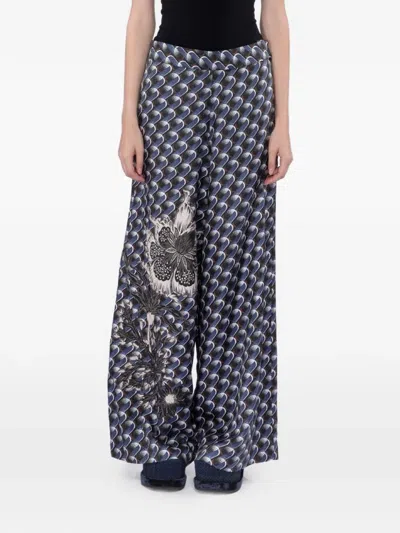 Biyan Print Wide-leg Trousers In Multi