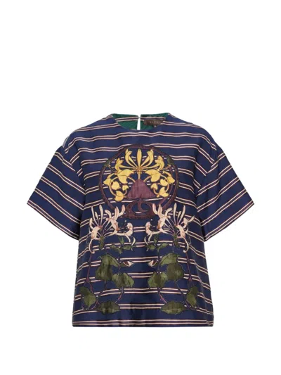 Biyan Striped Blouse In Multi