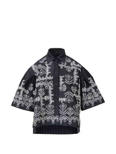 Biyan Striped-pattern Shirt In Blue