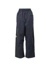 Biyan Striped-pattern Trousers In Blue