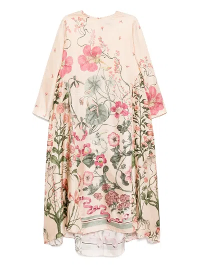 Biyan Twill Silk Dress