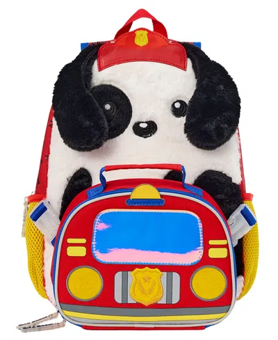 Biz & Bean Babies' Toddler Boys' Fireman Preschool Backpack And Lunch Bag, 2-piece Set