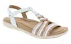 Biza Women's Kate Sandal In Off-white Multi