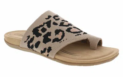 Biza Women's Lavish Stretch Knit Sandal In Leopard
