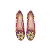 Bizu Women's Yellow / Orange / Red Ballet Flats, Loafers - Red & Yellow Shoes, Made In Italy, Fioretta In Red/yellow/orange