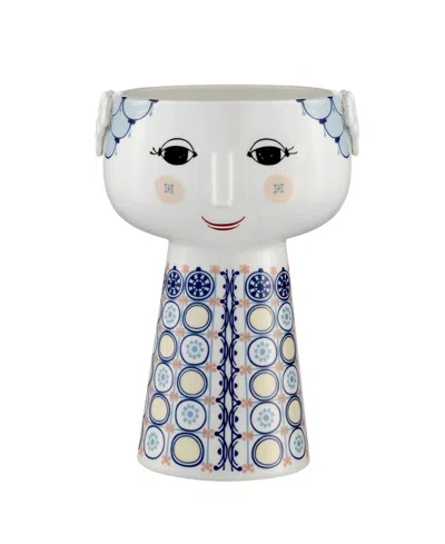 Bjã¸rn Wiinblad Rosendahl Eva 7.3" Vase In Blue