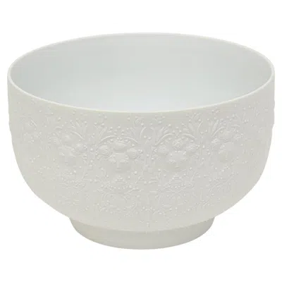Pre-owned Bjorn Wiinblad Face Bowl For Rosenthal White Bisque Porcelain Germany 1960's
