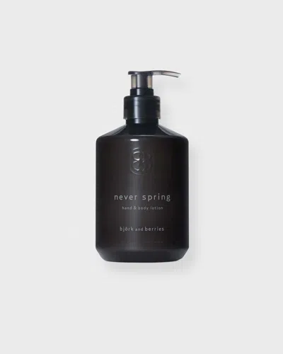 Björkandb Hand & Body Lotion Never Spring In Black