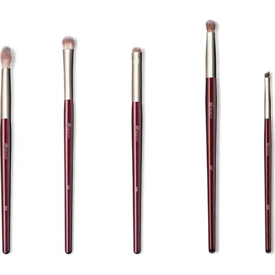 Bk Beauty Brush Set For Hooded & Smaller Eyes In Burgundy