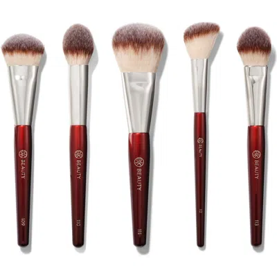 Bk Beauty Core Line Extension Face Brush Set In Burgundy