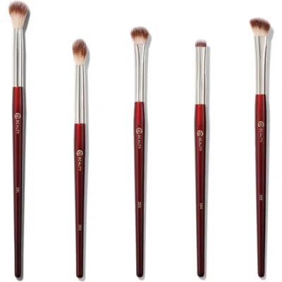 Bk Beauty Essentials Collection Eye Brush Set In Burgundy