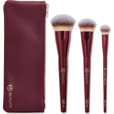 Bk Beauty Holy Grail Brush Trio In Burgundy
