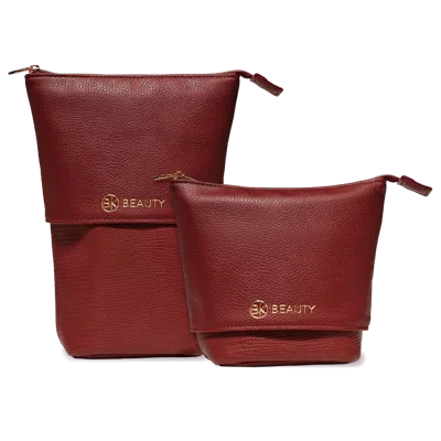 Bk Beauty Standup Brush Holder & Travel Makeup Bag