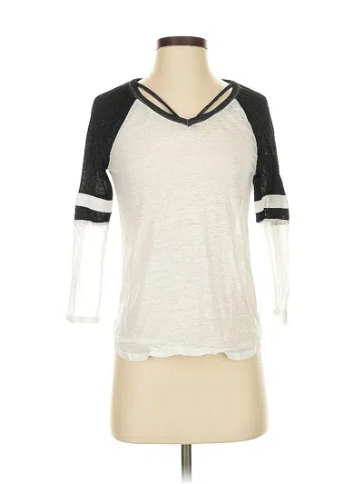 Pre-owned Bke 3/4 Sleeve T-shirt In White