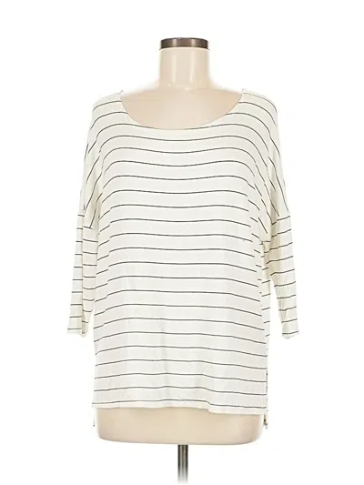 Pre-owned Bke 3/4 Sleeve T-shirt In White