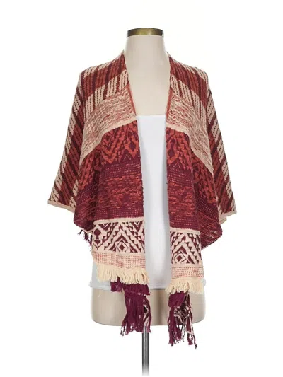 Pre-owned Bke Cardigan Sweater In Burgundy