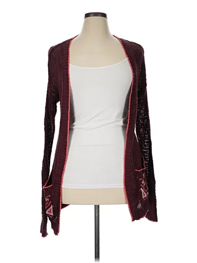 Pre-owned Bke Cardigan Sweater In Burgundy