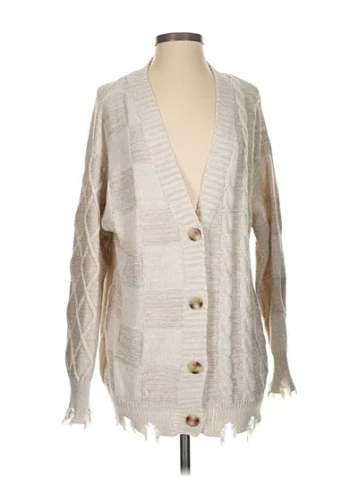 Pre-owned Bke Cardigan Sweater In White
