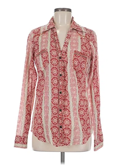 Pre-owned Bke Long Sleeve Blouse In Red