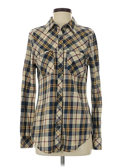 Pre-owned Bke Long Sleeve Button Down Shirt In Brown