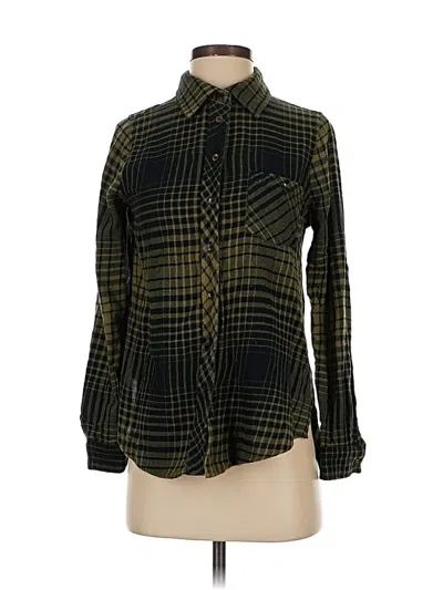 Pre-owned Bke Long Sleeve Button Down Shirt In Green