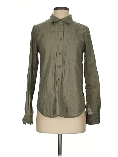 Pre-owned Bke Long Sleeve Button Down Shirt In Green