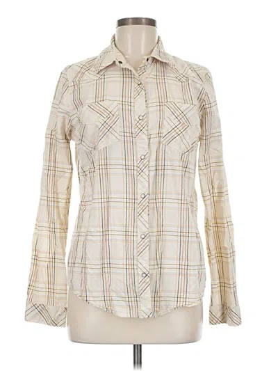 Pre-owned Bke Long Sleeve Button Down Shirt In Ivory