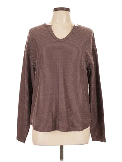 Pre-owned Bke Long Sleeve T-shirt In Brown