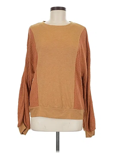 Pre-owned Bke Long Sleeve T-shirt In Brown