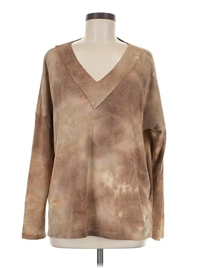 Pre-owned Bke Long Sleeve T-shirt In Brown