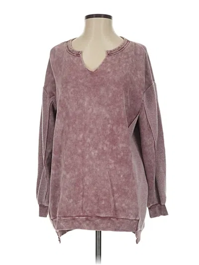 Pre-owned Bke Pullover Sweater In Burgundy