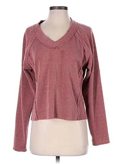 Pre-owned Bke Pullover Sweater In Burgundy