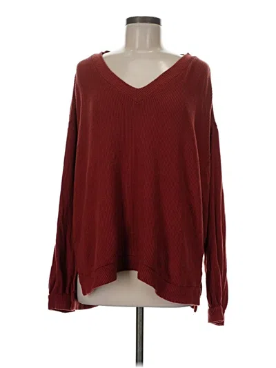 Pre-owned Bke Pullover Sweater In Burgundy