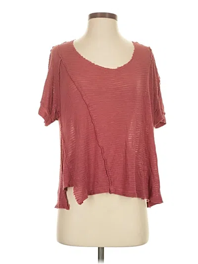 Pre-owned Bke Short Sleeve T-shirt In Burgundy